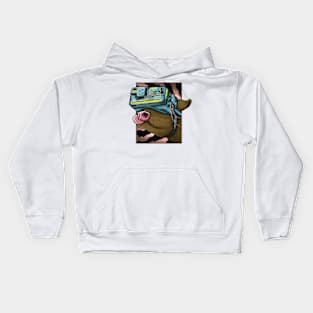 Virtual Reality Cow Kids Hoodie